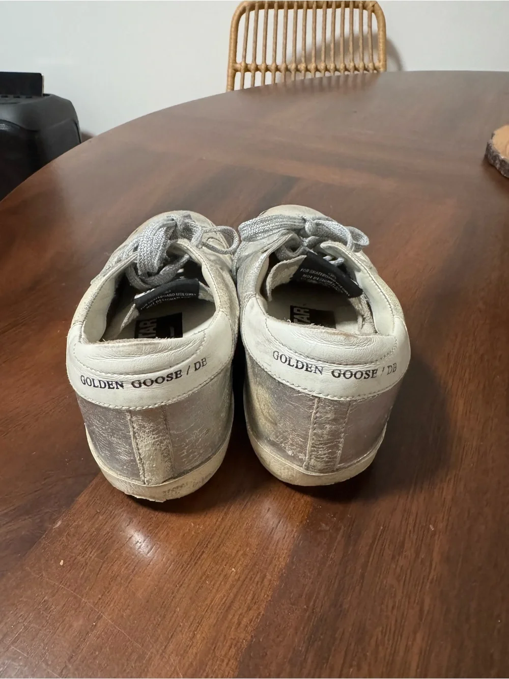 Golden Goose White Leather Insole Sneaker